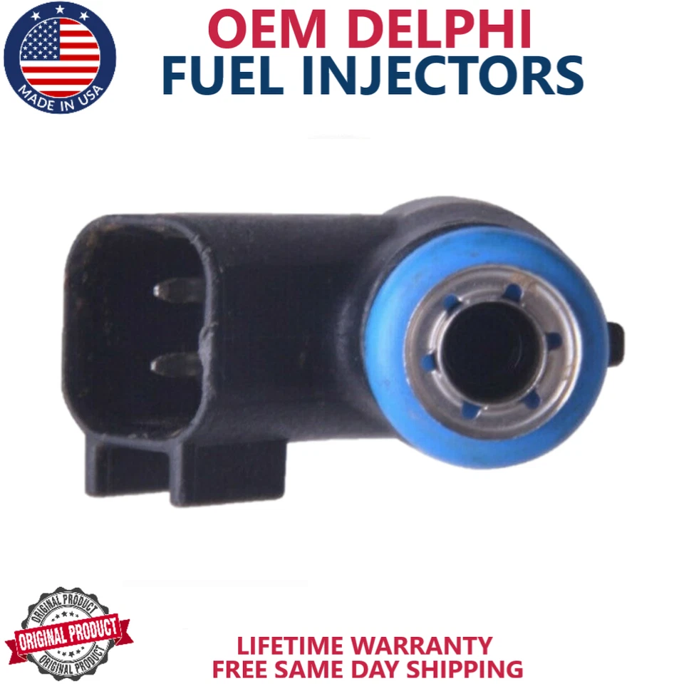 X1 Inyector de combustible OEM DELPHI para Chevrolet Uplander 2006, 2007, 2008, 2009 3,9 L V Foto 2 de 2