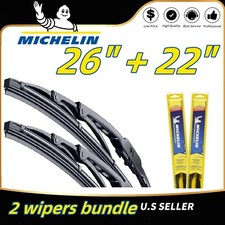 2-wipers 26 22 Michelin All-season Premium Wiper Blades - 25-260 25-220