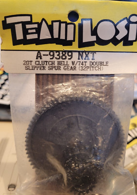 Team Losi A-9389 20T Clutch bell 74-Tooth 32 pitch Spur gear GTX/NXT Vintage RC