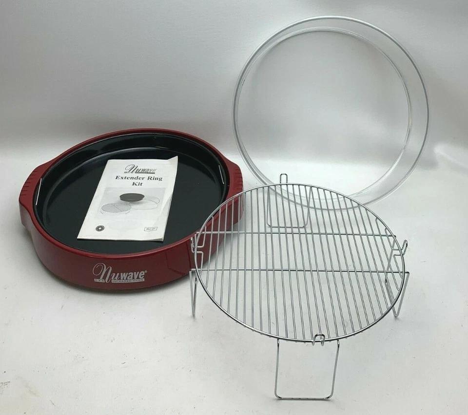  Horno NuWave Pro 20332 Piezas Sartén de Goteo, Base Estantes de Cocina, Anillo Extensor, Manual Foto 2 de 4