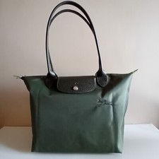 Sac fourre-tout LONGCHAMP Le Pliage vert M forêt AUTHENTIQUE