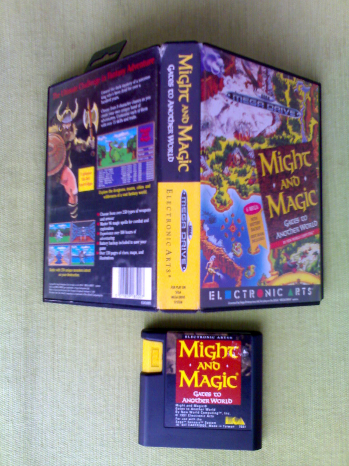 Another World Sur SEGA Megadrive - Cartouche PAL - Bon état - Jeu Culte