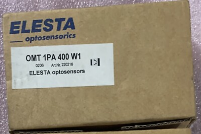 ELESTA Sensor OMT 1PA 400 W1, PNP, ADJUSTABLE RANGE UPTO 10CM-NIB