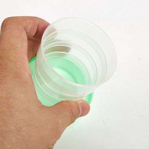 Portable Retractable Collapsible Cups Water Tea Cup Outdoor Travel Plastic -i- - Picture 10 of 14