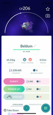 Pokémon Go - Shiny Shadow Beldum ( Purified) - trade 20k ( Registered)