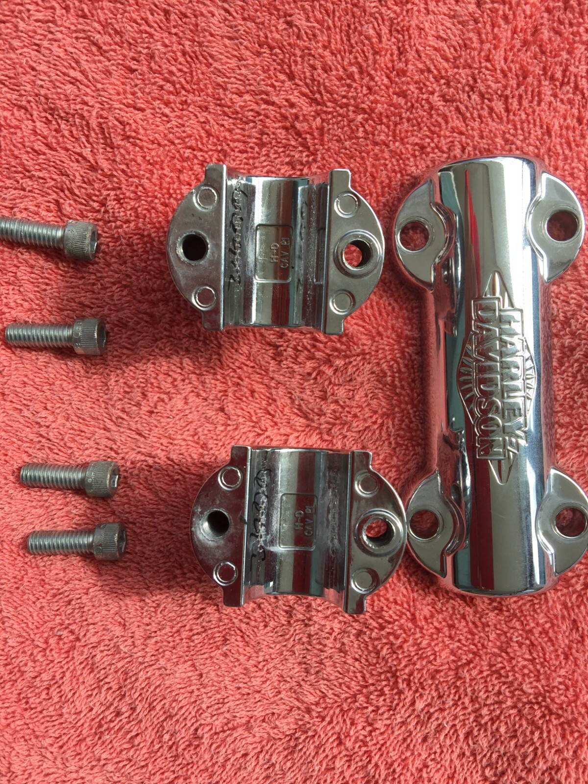 Harley Davidson 2 inch risers, clamp and bolts for 1 inch bar eBay