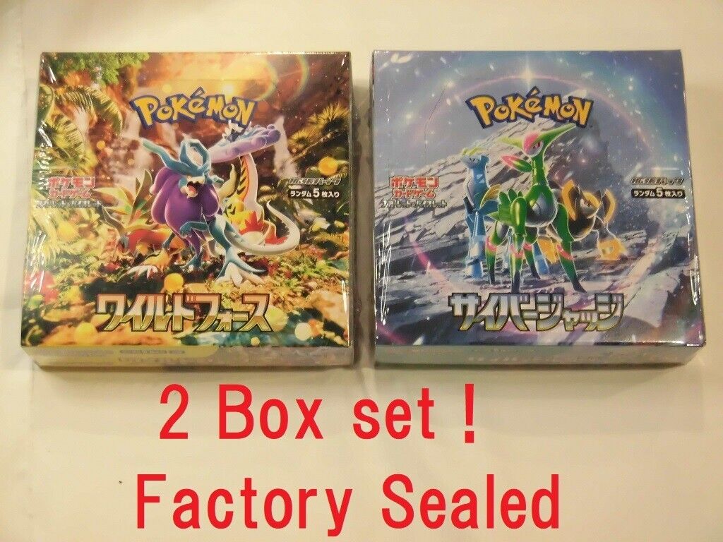 Pokemon Card Booster Box Wild Force & Cyber Judge sv5K sv5M Japanese w/shrink