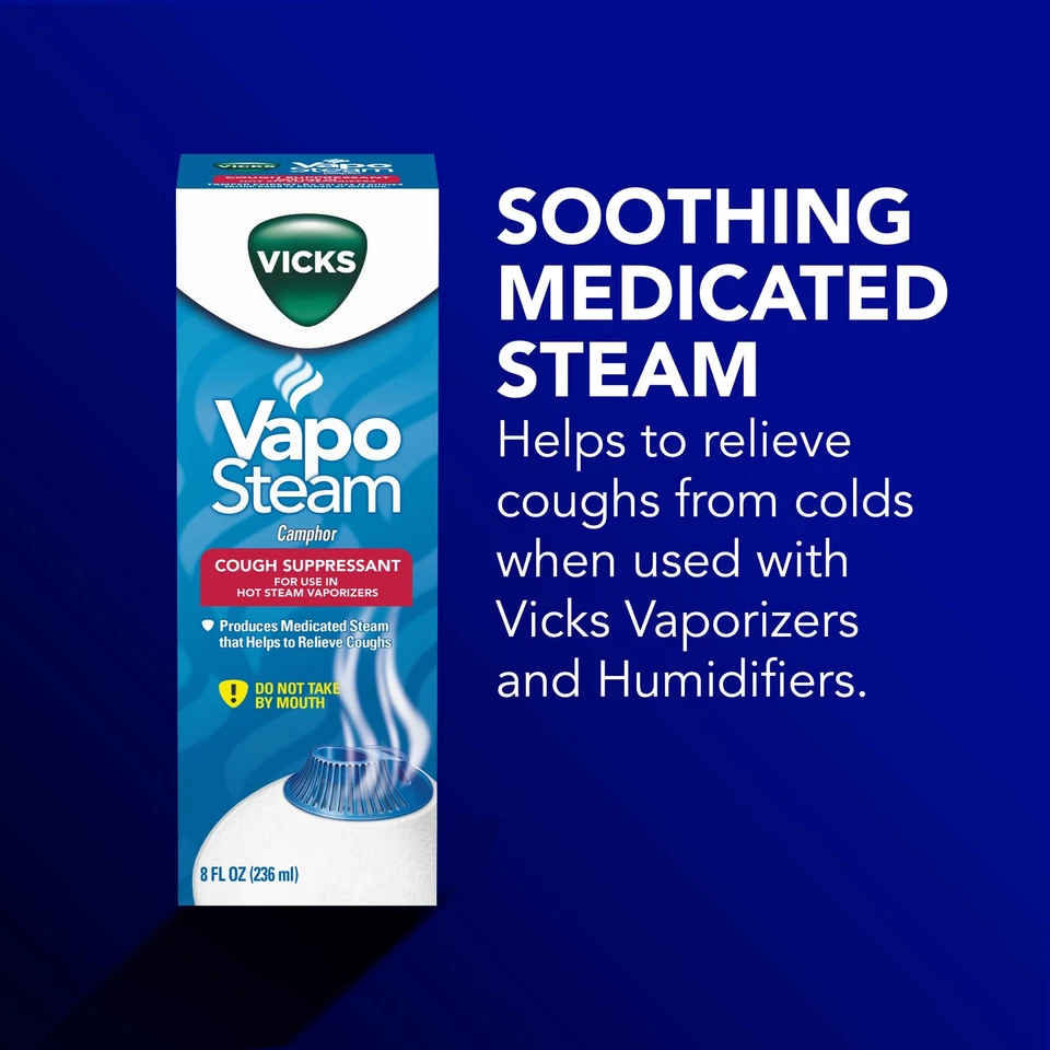 Vicks VapoSteam Clear Medication 2 Pack for Warm Mist Vaporizers 80 Characters - Image 2 of 4