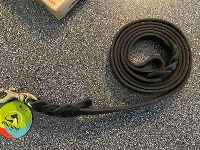 FAIRWIN Leather Dog Leash 6ft - Braided Leather Leash Dog Training - Heavy Du...