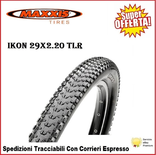Copertone Mtb 29 Maxxis Ikon Exo 29x2.20 Tubeless Ready Gomma Pieghevole  60Tpi | eBay