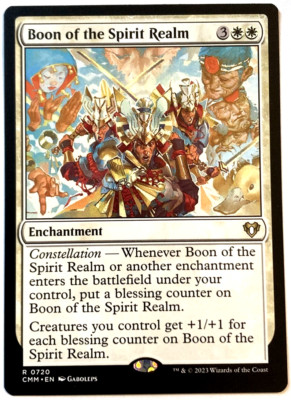 MTG Boon of the Spirit Realm Commander Masters 0720 NM Rare