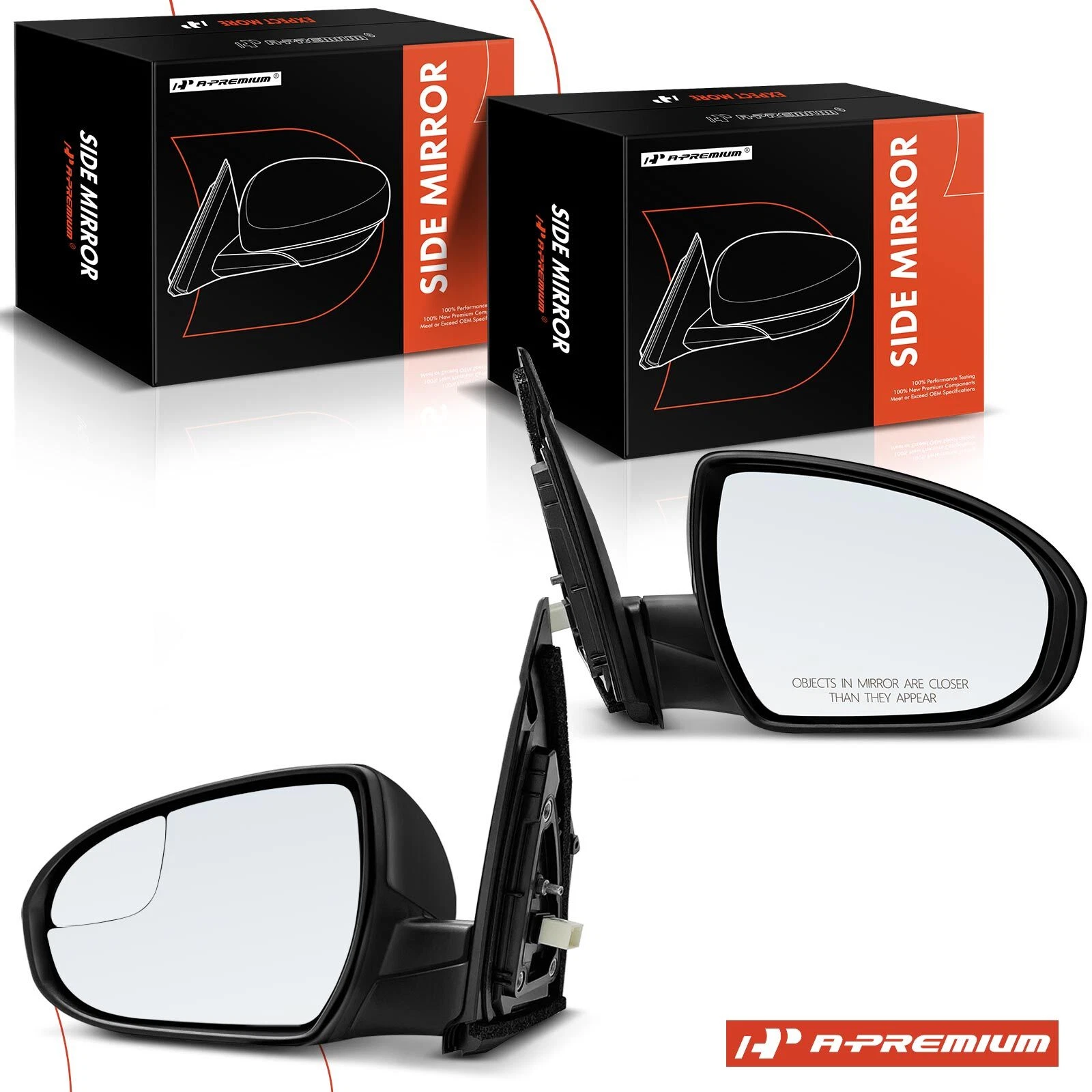 A-Premium Pair Power Mirror with Manual Fold Heated for Hyundai Tucson 2016-2018