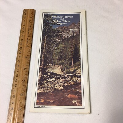 AAA Map Feather River And Yuba River Region California 1980  Vintage