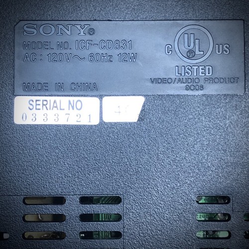 SONY DREAM MACHINE ICF-CD831 CD Clock Radio - Tested - All Features Working VTG - Picture 16 of 19