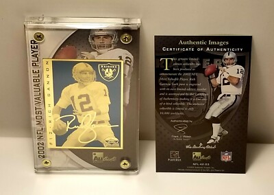 2002 NFL Rich Gannon MOST VALUABLE PLAYER 24K Metal Card LE # 180/10,000 |  eBay