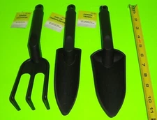 3x Durable Nylon Hand Cultivator+Transplanter+Trowel Garden Planting Tools Plant
