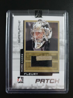2009-10 ITG Superlative Game Used Patches Silver #SP50 Marc-Andre Fleury (2CLR) 