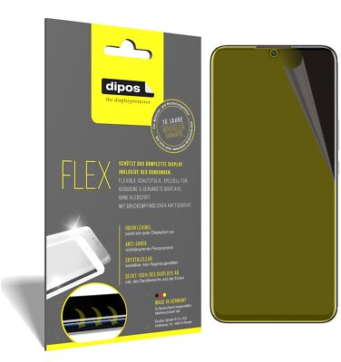 3x Schutzfolie für Huawei Nova 8 SE 5G Folie, 100% Displayabdeckung, dipos Flex