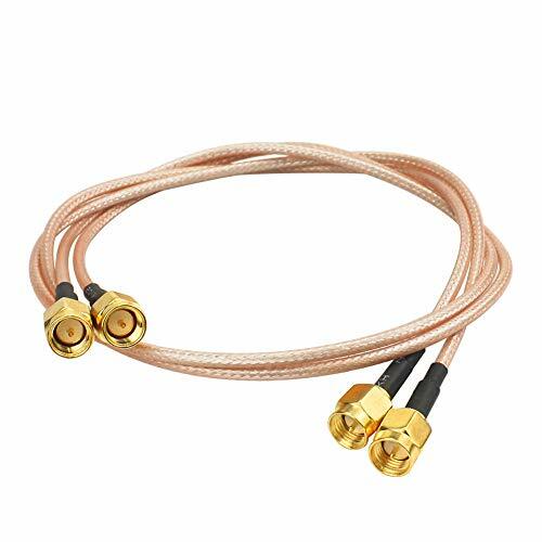WayinTop 2pcs SMA Maschio a SMA Maschio RG316 Pigtail Cavo WiFi (C7T)