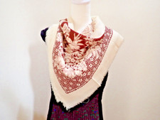 Vintage 30"x 32 Scarf