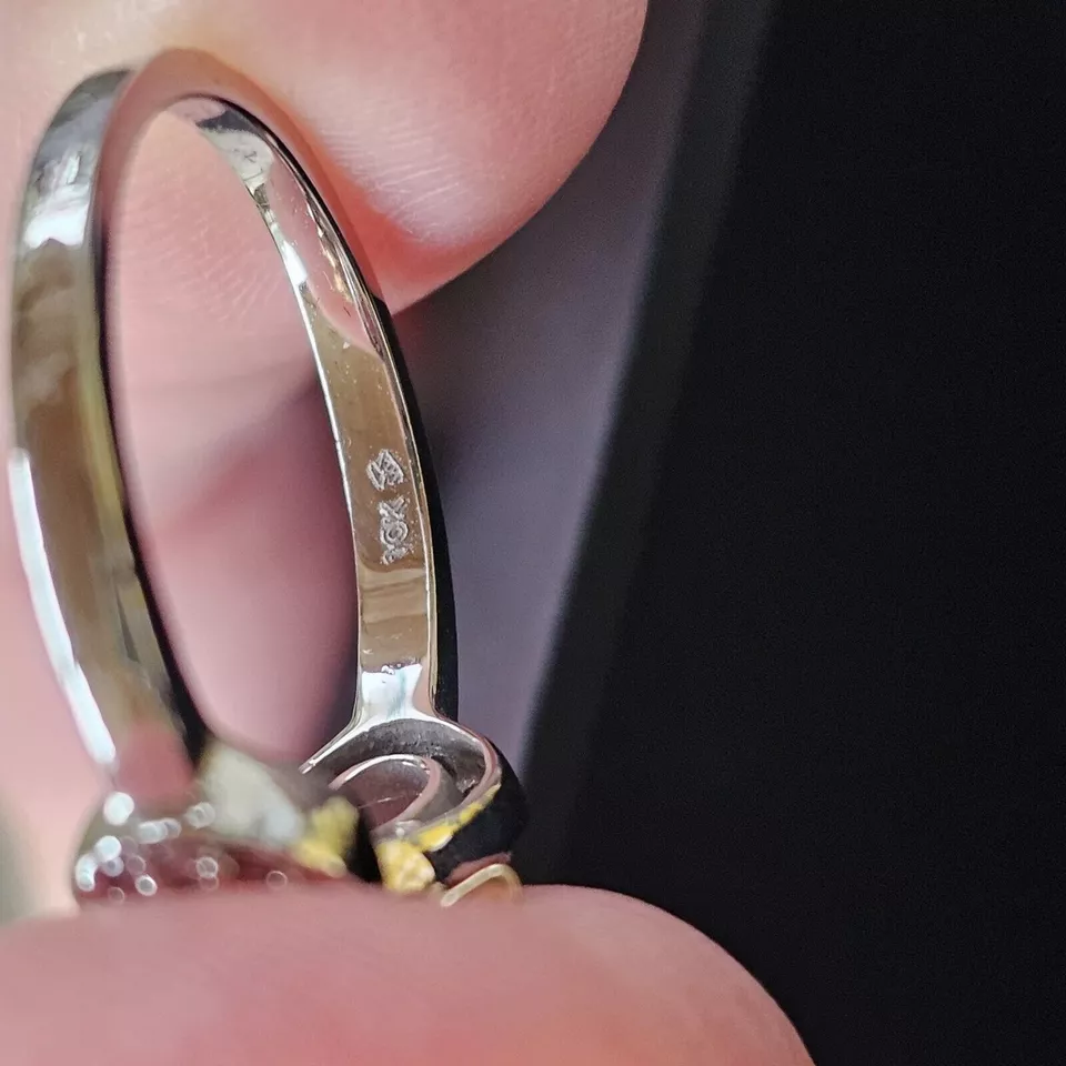 Kay Jewelers Diamond Ring Heart Infinity 1/6 ctw 10k Two-Tone Gold Sz 7 Promise  - Image 3 of 4