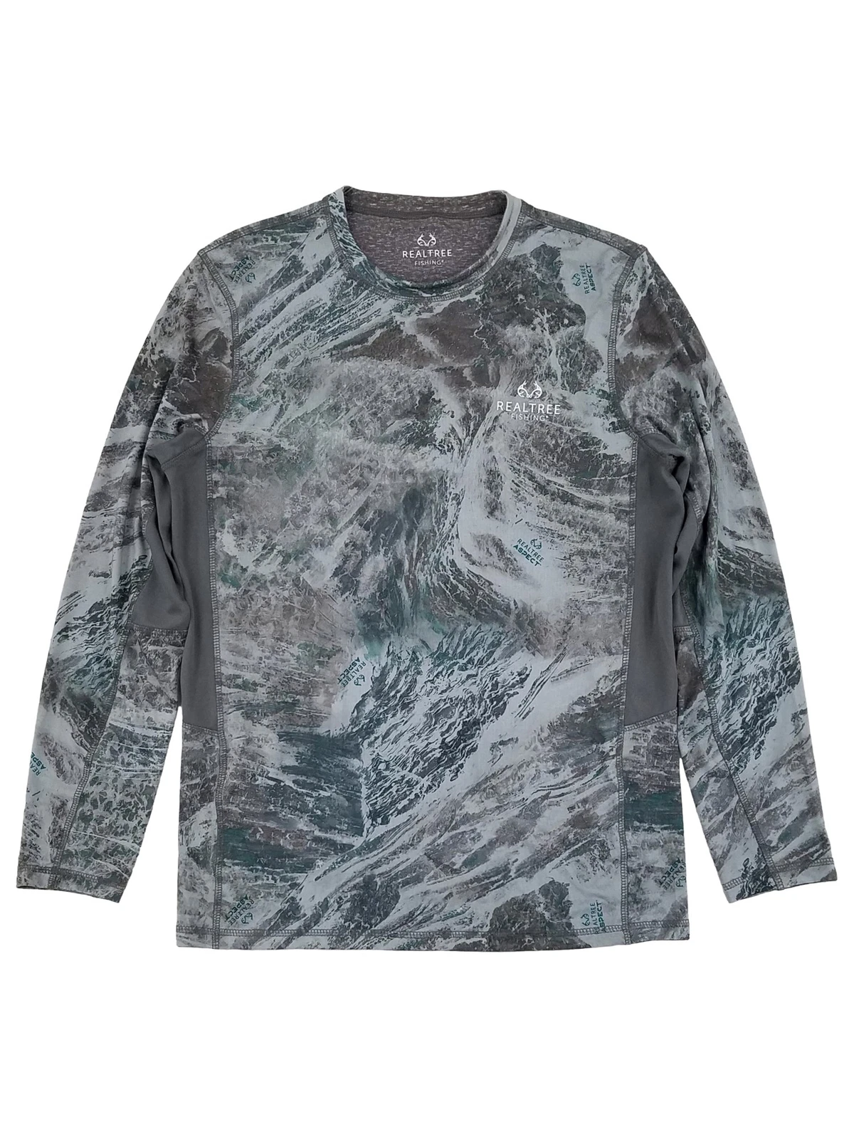 Realtree Aspect Mens Gray Reversible Long Sleeve Performance Fishing Shirt
Opens in a new window or