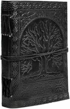 Livre d'ombres en cuir celtique arbre de vie livre vierge journal en cuir Wicca
