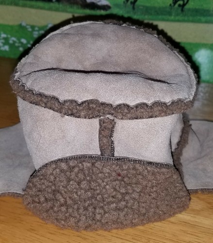 Suede Warm Sherpa Bucket Hat Ear Flaps 