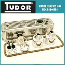 Mgb B Series Rocker Cover Dash Pots Radiator Cap 7lbs Oil Cap 62 67 Polished Mgb B Series Rocker Cover Dash Pots Radiator Cap 7lbs Oil Cap 62 67 Polished