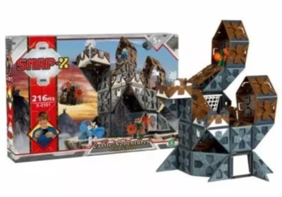 Snap-X Dark Castle Adventures - 216-teiliges Build & Play Set Bau
