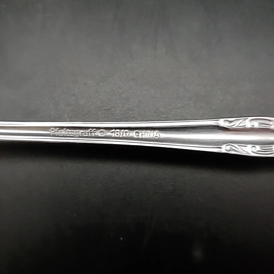 4 个晚餐叉 - 7 1/2 英寸女王花式普法尔茨格拉夫国际银色 — 第 4/4 张图片