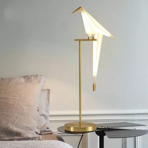 Iron LED Swing Paper Crane Bird Floor Lamps / Table Lights Bedside Home Lighting - Picture 17 of 47