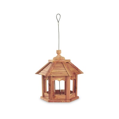 Pennington 100509194 Cedar Gazebo Bird Feeder 3 Lb Capacity Open