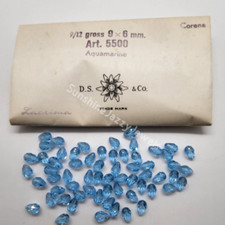 Factory Pack Swarovski Crystal Aquamarine 9x6mm Teardrop 5500 Beads; 108pc