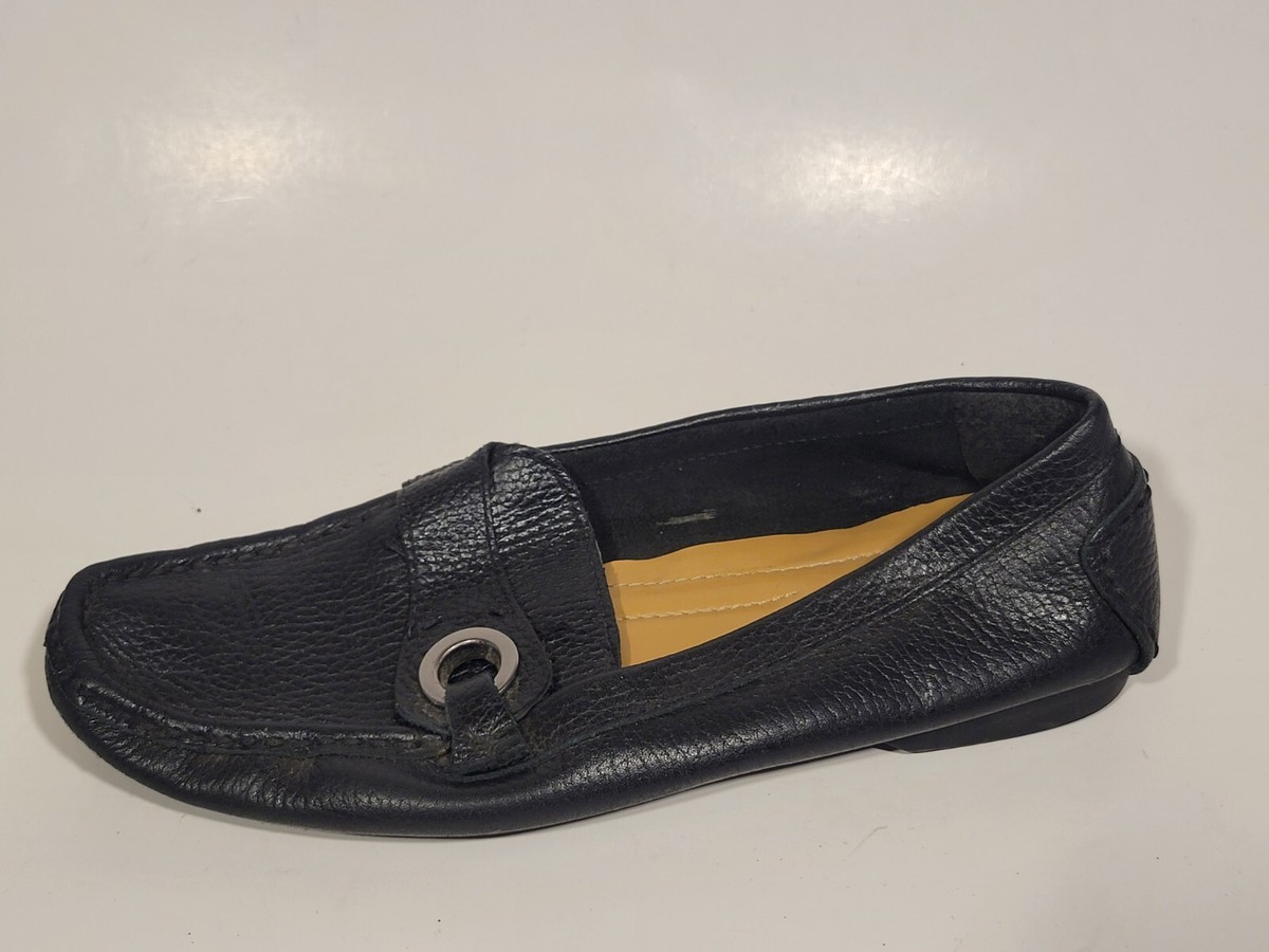 Nine West Black Leather Loafers Slip-On Shoes Amazon.com | Nine West Women main image 4