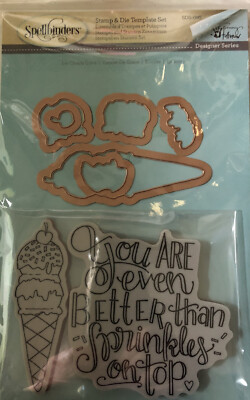 Spellbinders Stempel und Stanzen Set - You Are Even Better Than Sprinkles On Top