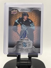 2023-24 Upper Deck Engrained Tye Kartye Rookie Autograph #148 Seattle Kraken