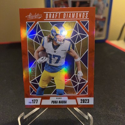 2024 Panini Absolute - Draft Diamonds Puka Nacua #DD-PNA Red /75