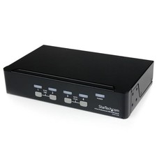 StarTech.com Conmutador KVM Profesional VGA USB 4 Puertos con Hub