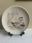 EUC S/4 Vintage Red Wing Bob White 8” Salad Plates Neutral Duck Quail Oven MCM