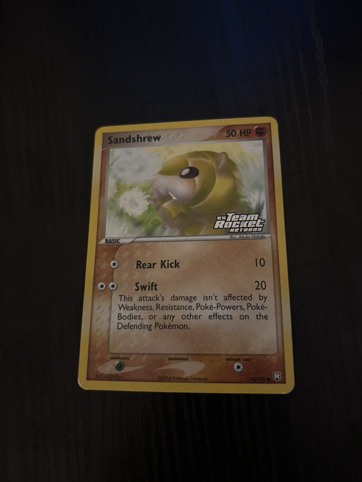 Pokemon Sandshrew Ex Team Rocket Returns Reverse Holo 74/109