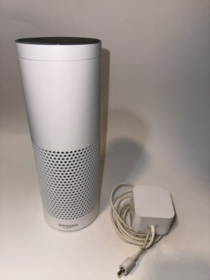 Amazon Echo 1st Generation White Bluetooth Alexa-Enabled Smart Speaker SK705DI