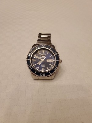 Seiko 5 Sports 7S36-04N0 Day Date 100m Navy Dial Automatic Men's