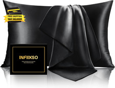 Mulberry Silk Pillowcase for Hair and Skin, Silk Pillow Cases Standard Size with