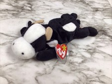 TY Beanie Baby - DAISY the DAIRY COW (1994) Stuffed Animal Toy w/ Original Tags