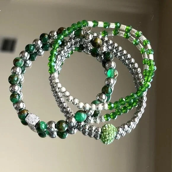 Rustic Cuff Stackable Mixable Bracelet Sets Natur… - image 7