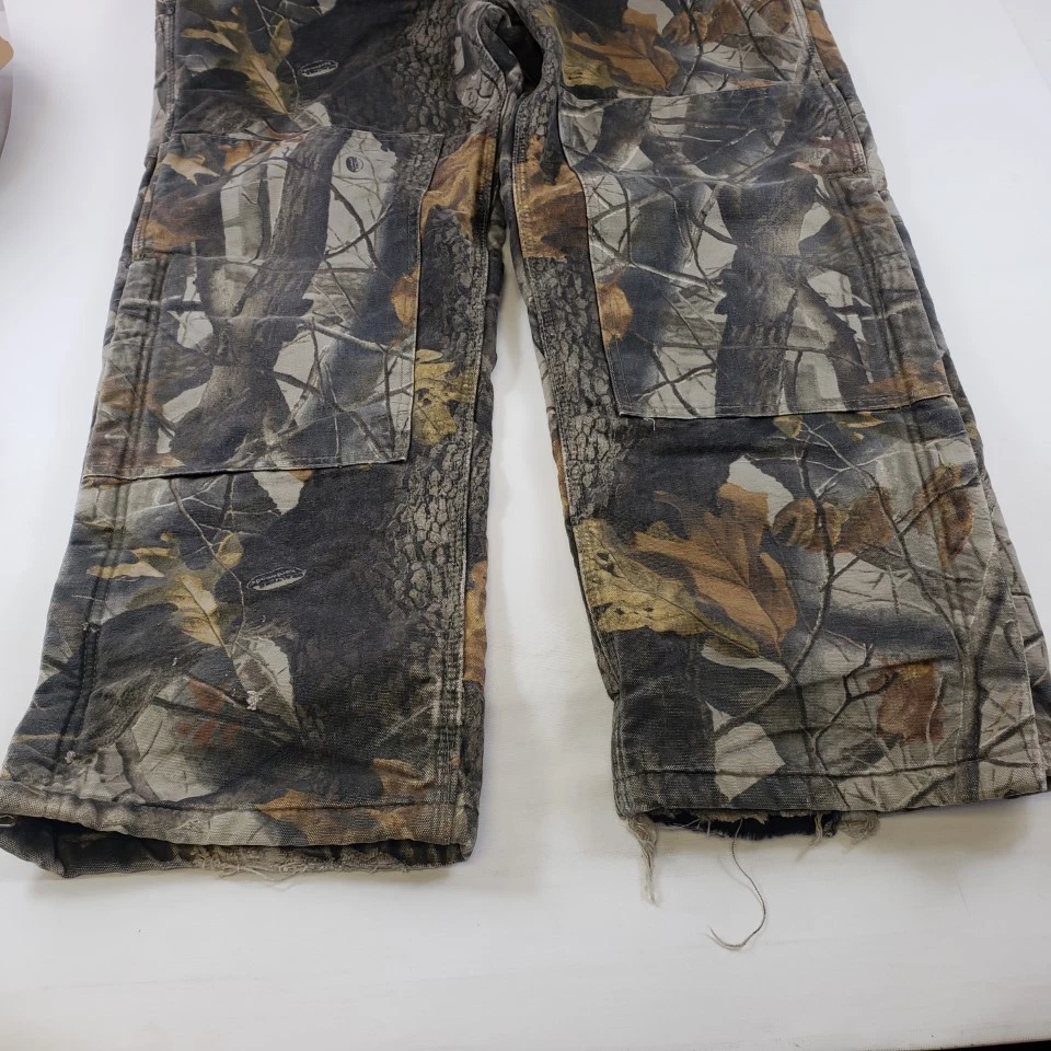 Carhartt Realtree Hardwoods Men’s Insulated Overalls 38x32 R43 CMO Double Knee - Image 4 of 4