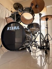 TAMA Rockstar Original Drum Set 5 Pezzi 4 Piatti FERRO COBRA DOPPIO PEDALE