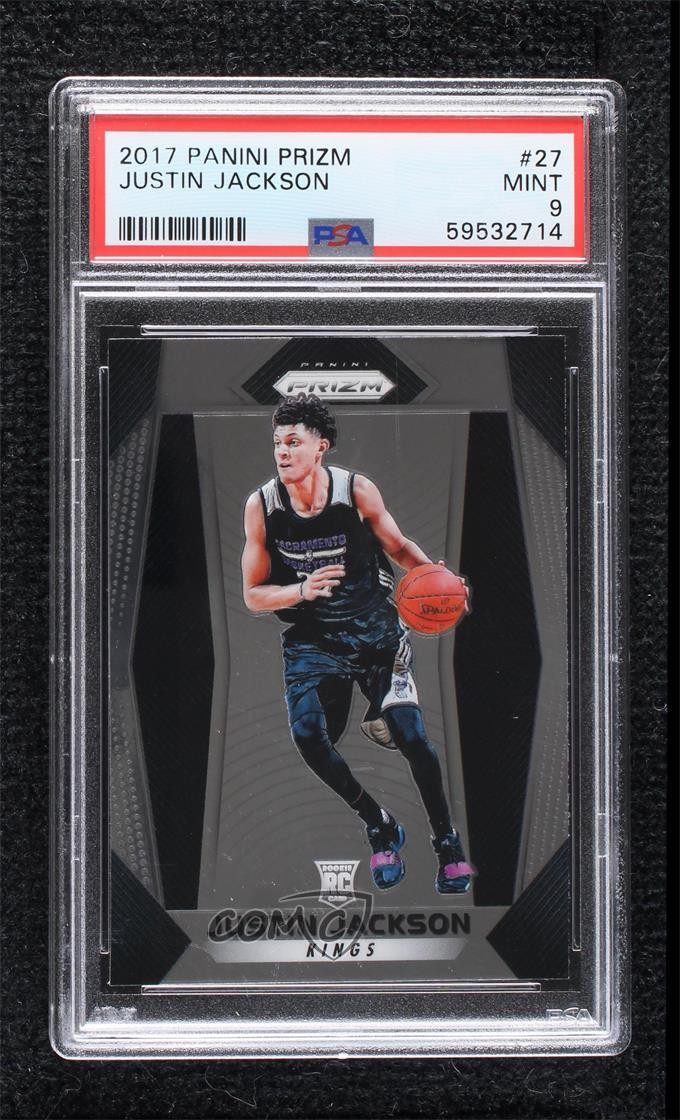 2017-18 Panini Prizm Justin Jackson #27 PSA 9 MINT 1o3f