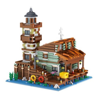 Fishing Village House Micro Mini Building Blocks(2689 Pieces), Gift for Kids ...